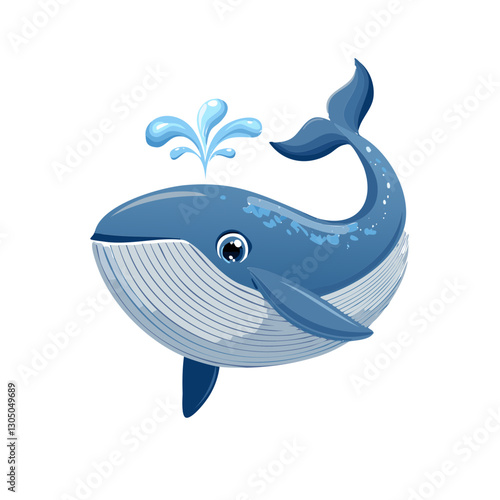 Cute whale cartoon