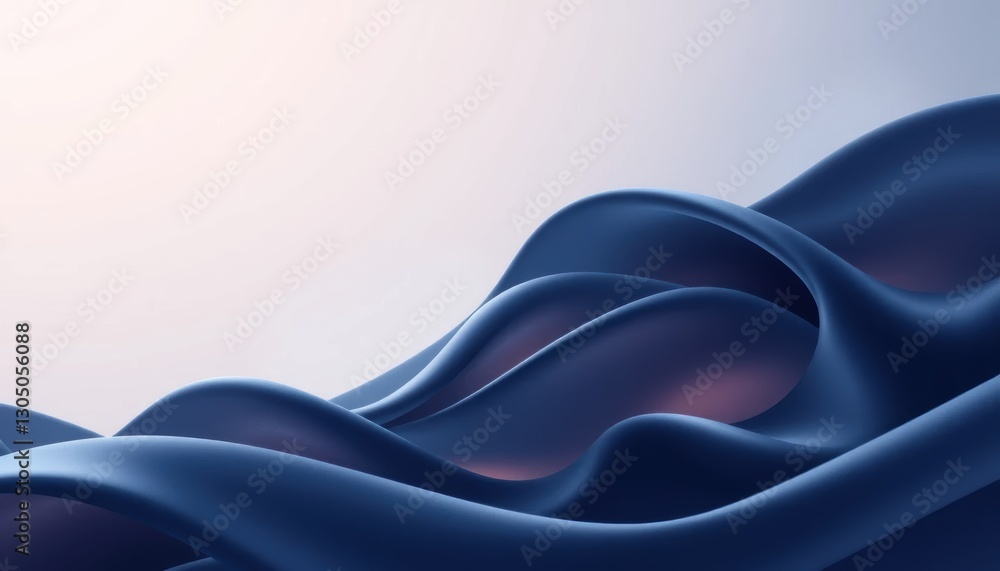 Obraz premium Sapphire Glow Flow