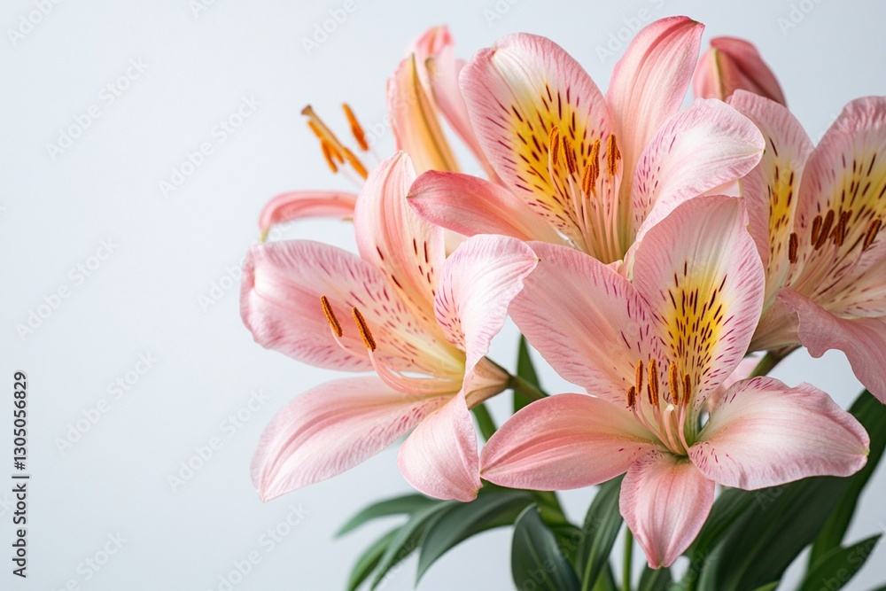 Naklejka premium Many different coloring flowers in the summer isolated on white background