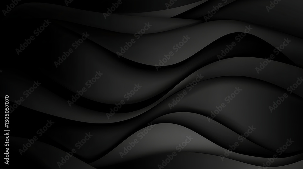 Obraz premium A black and white image of a wave with a dark background