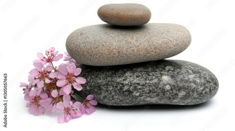 A perfectly stacked pile of smooth river stones, symbolizing balance and harmony. A perfectly stacked pile of smooth river stones, symbolizing balance and harmony.