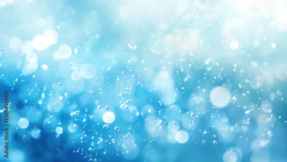 Abstract blue bokeh background with water droplets. Abstract blue bokeh background with water droplets.