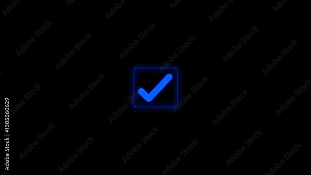 Check mark symbol. approved tick mark icon, success, correct concept. 4k video. Check mark symbol. approved tick mark icon, success, correct concept. 4k video.