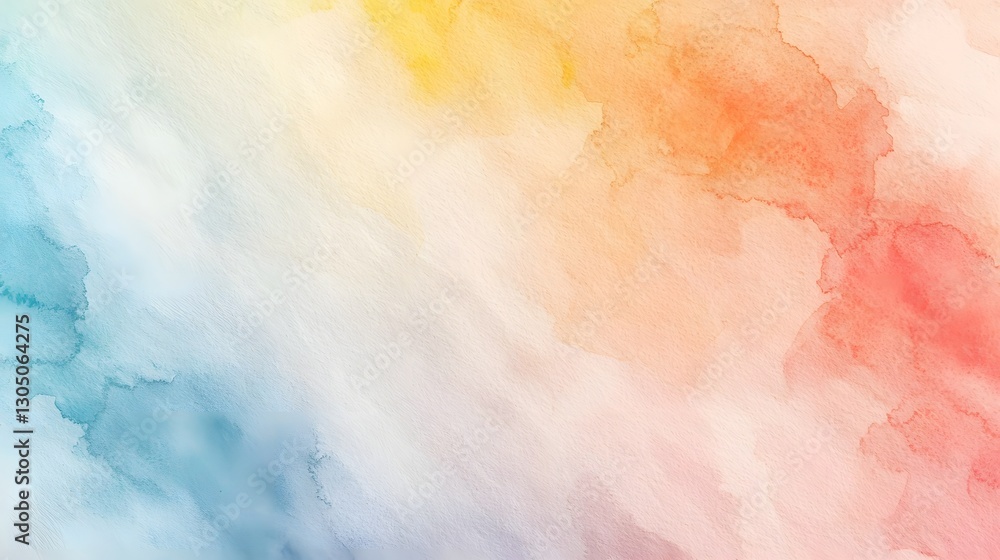Fototapeta premium Soft Watercolor Texture with Gentle Color Transition