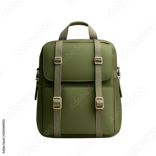 Stylish and modern green backpack designed for everyday use and travel.