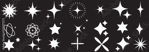 Shine sparkle icon. Vector blink star for logo, sparkle clipart. twinkle stars