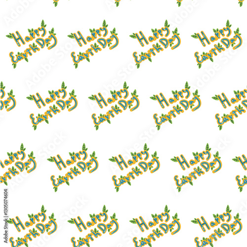 Vector seamless pattern of the Earth. A backdrop replicating Earth day, with the sweet smiling planet kawaii. Eco-friendly digital paper with a globe and a forest. Ecological design for wallpaper, tex