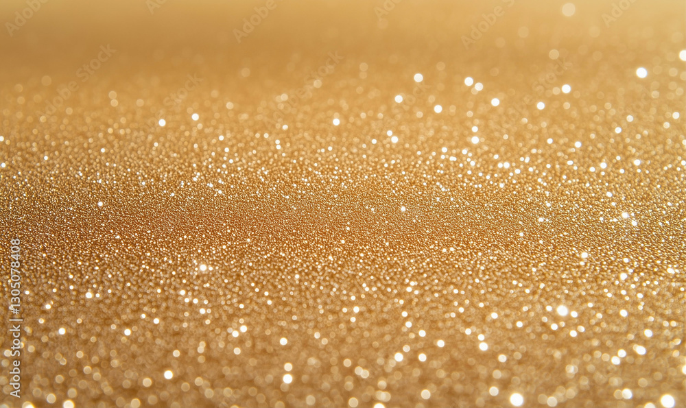Gold glitter background with sparkling effect. Golden glitter creates a textured surface. Glittering gold adds a touch of luxury and glamour Gold glitter background with sparkling effect. Golden glitter creates a textured surface. Glittering gold adds a touch of luxury and glamour
