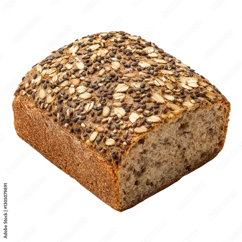 Artisan Seeded Bread: A close-up shot showcases a rustic loaf of artisan bread, generously studded with a variety of seeds, inviting a sensory experience of taste and texture. Artisan Seeded Bread: A close-up shot showcases a rustic loaf of artisan bread, generously studded with a variety of seeds, inviting a sensory experience of taste and texture.