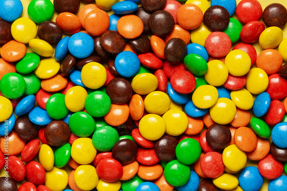 Multicolored dragee, candy background, sweets Multicolored dragee, candy background, sweets