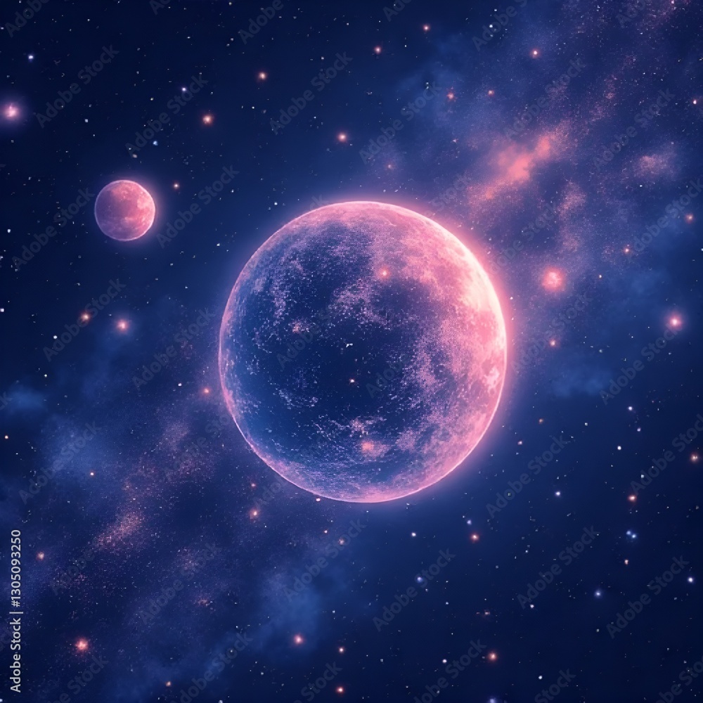 Naklejka premium planet in space