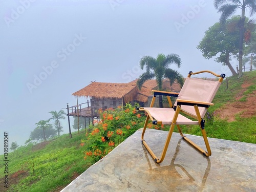 outdoor cafe in the garden