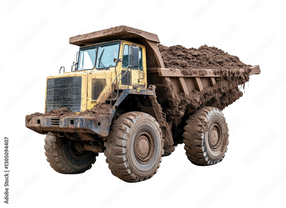 Construction site heavy machinery action isolated on transparent background png Construction site heavy machinery action isolated on transparent background png