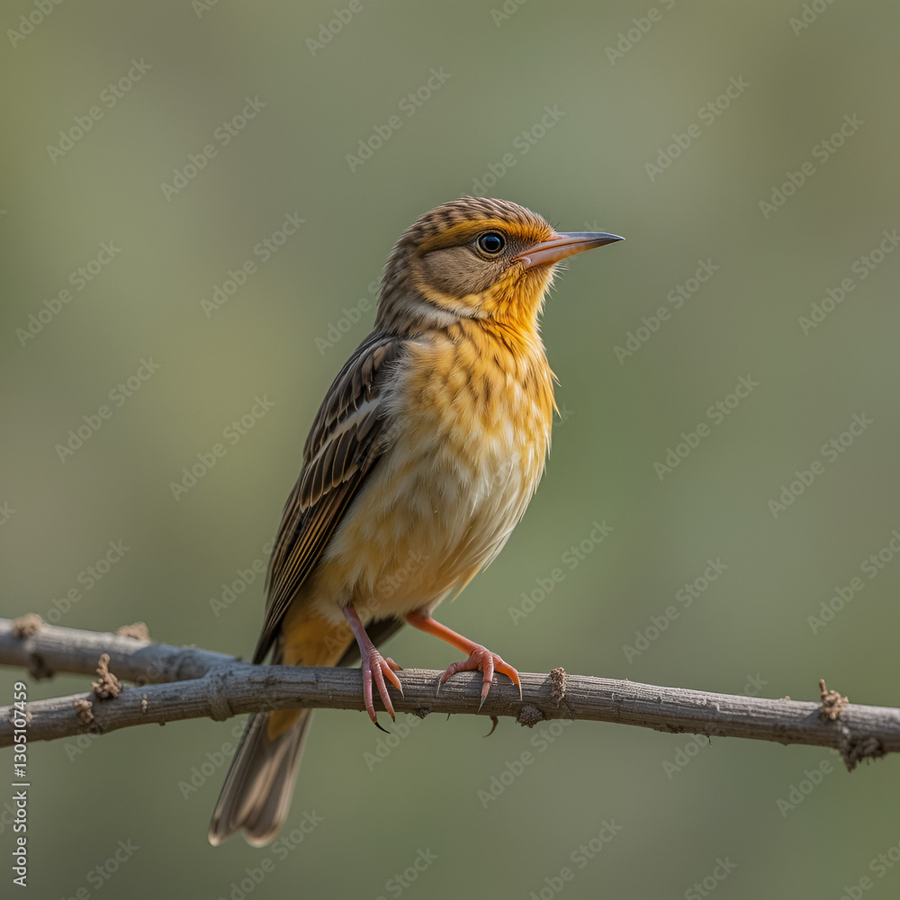 Fototapeta premium Blutschnabelweber / Red-billed quelea or Red-billed weaver / Quelea quelea