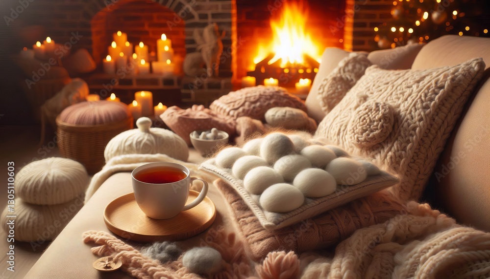 Fototapeta premium Wool Heating Pads