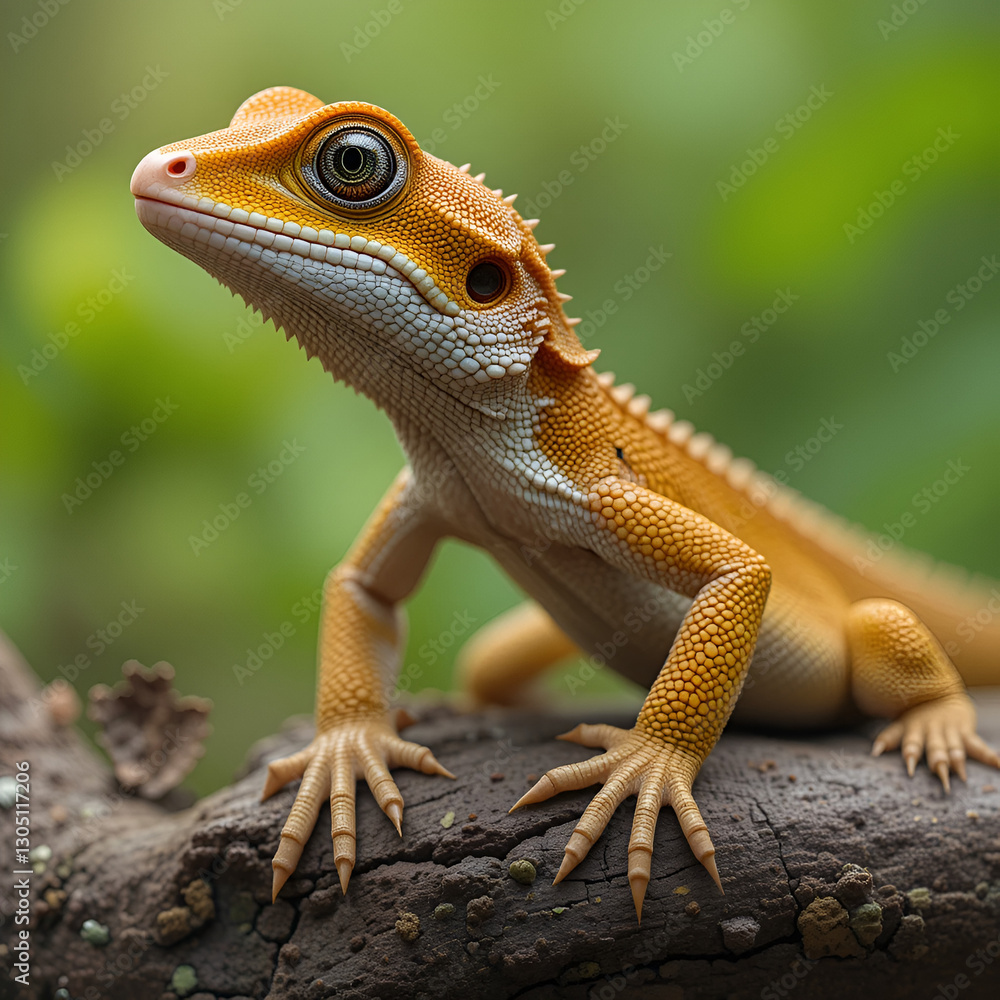 Obraz premium New Caledonian giant gecko (Rhacodactylus laechianus) 