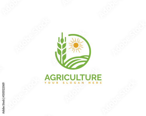 Eco Harvest, Agriculture Brands Authentic and Organic Logo Concepts.
