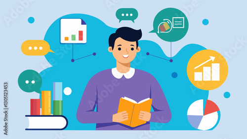 With data storytelling marketing campaigns become more than just a sales pitch they become a powerful narrative that resonates with consumers on a deeper level.. Vector illustration