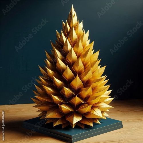 Variant Feature Bright golden yellow foliage pyramidal shape photo