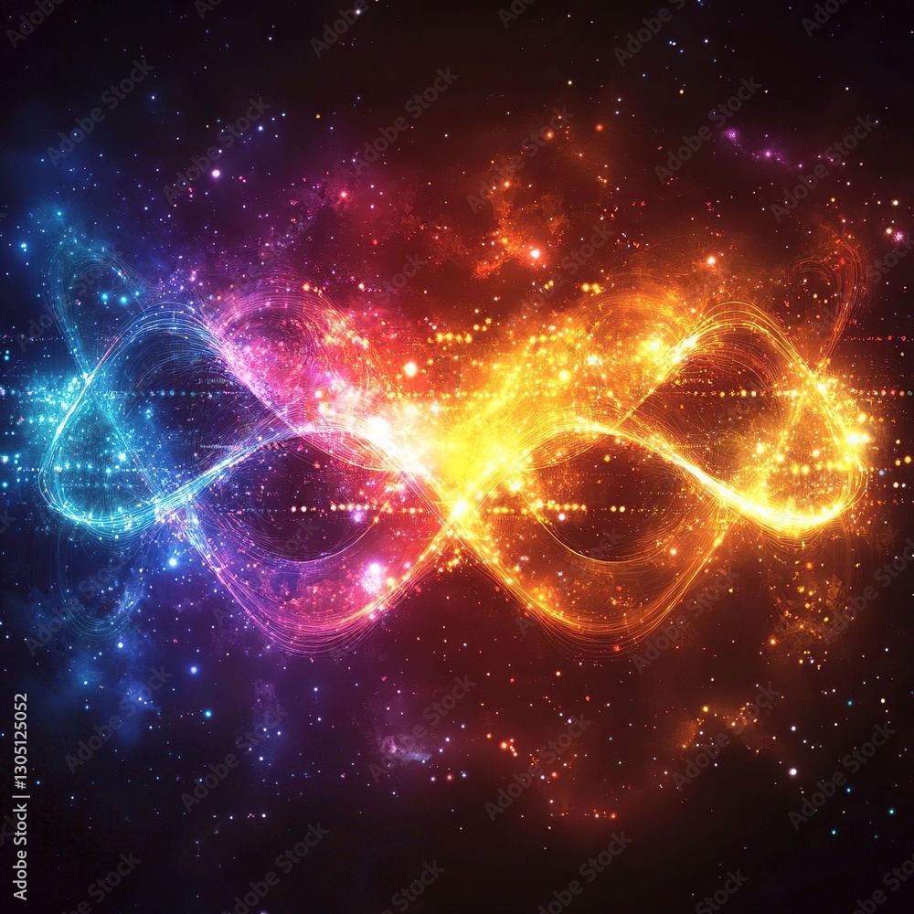 Fototapeta premium Colorful Cosmic Infinity Symbol