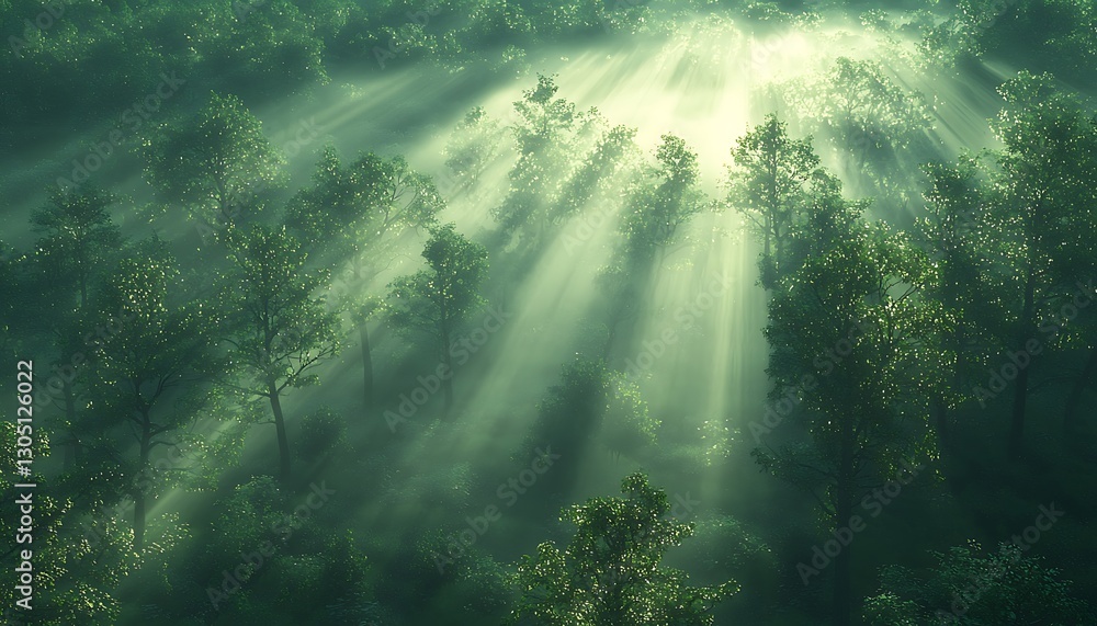 Misty Forest Sunlight Rays Misty Forest Sunlight Rays