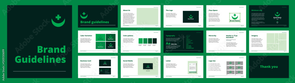 Obraz premium Brand Guidelines for visual identity