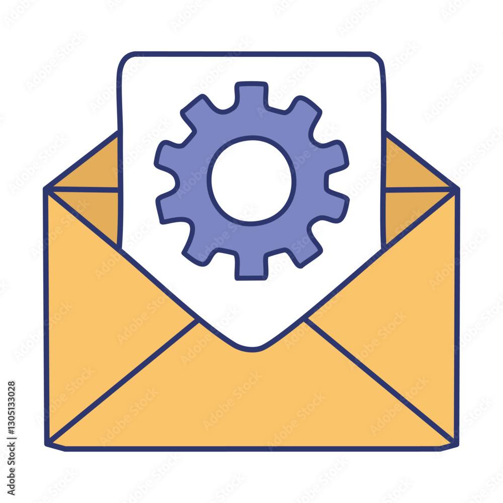 Smart email response automation. illustrator eps 10 file. Smart email response automation. illustrator eps 10 file.