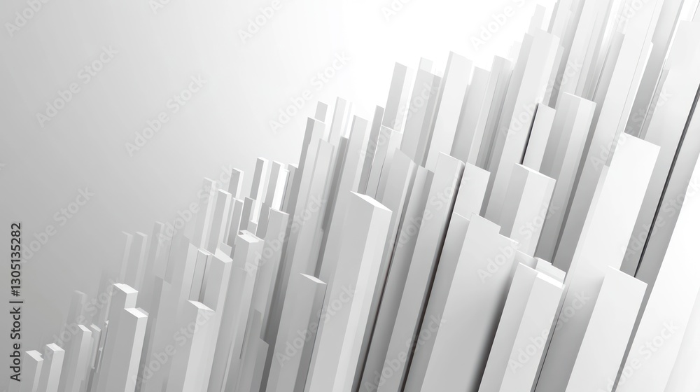 Abstract white geometric shapes, perspective lines. Possible stock photo use Abstract white geometric shapes, perspective lines. Possible stock photo use