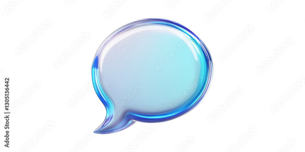 3d blue speech bubble icon symbolizing communication isolated on transparent background 3d blue speech bubble icon symbolizing communication isolated on transparent background