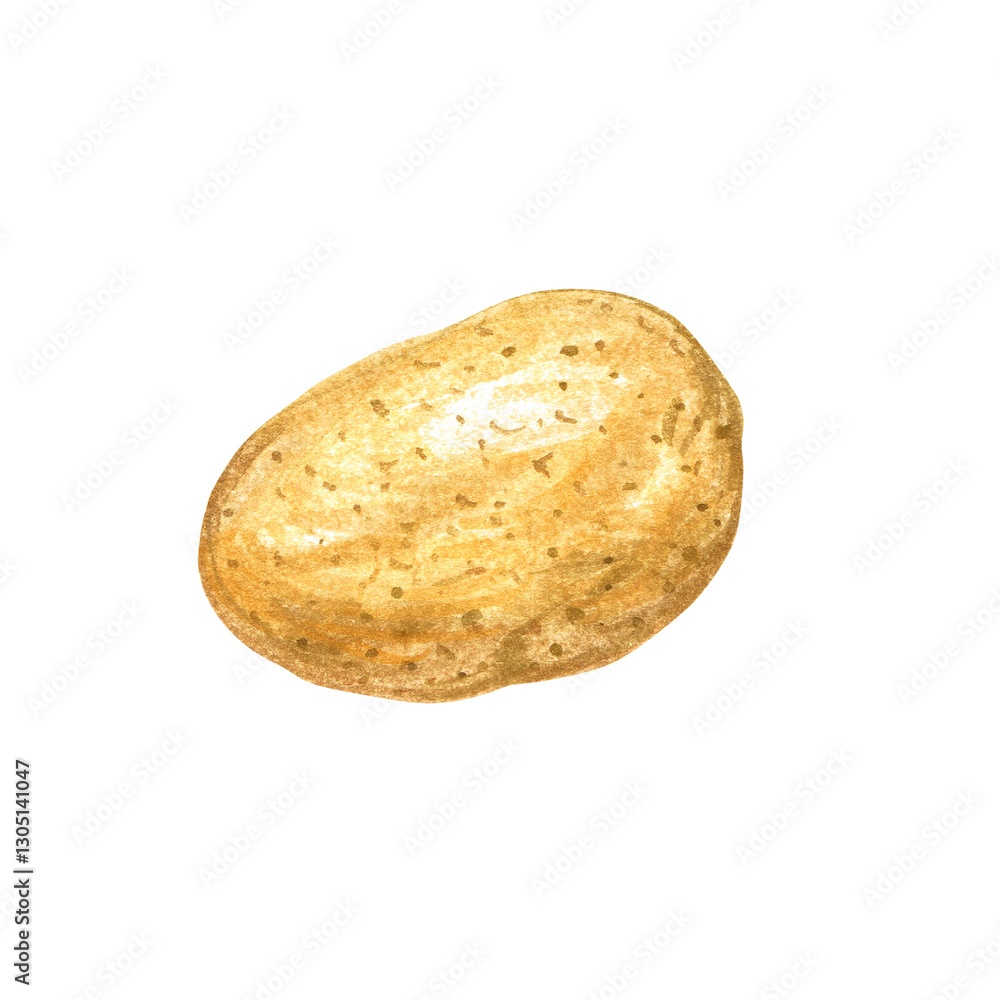 A simple illustration of a potato, showcasing its earthy texture and natural shape. A simple illustration of a potato, showcasing its earthy texture and natural shape.