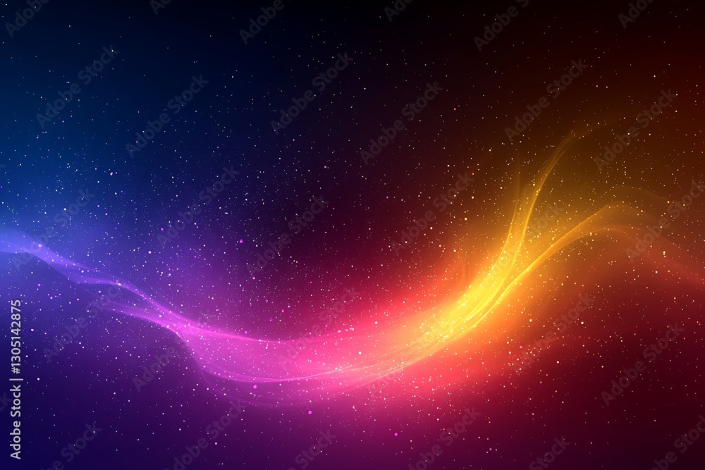Colorful energy wave in space Colorful energy wave in space