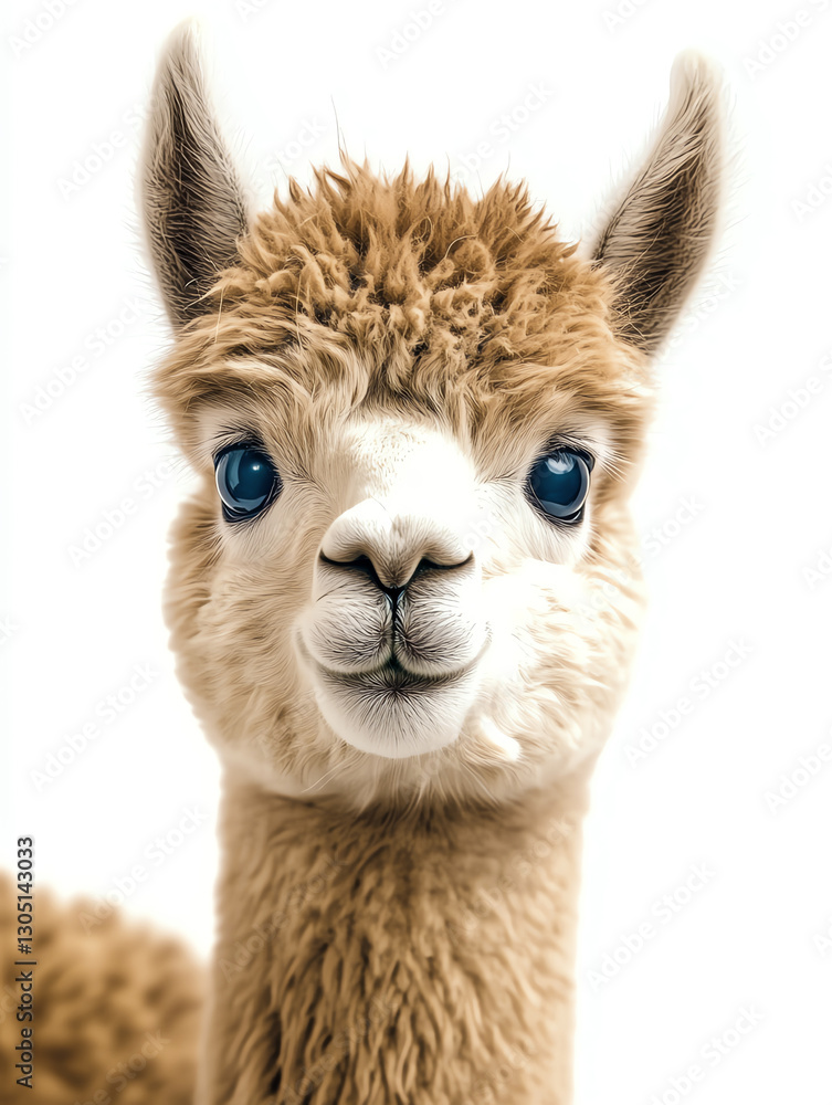 Obraz premium cute alpaga, AI generated