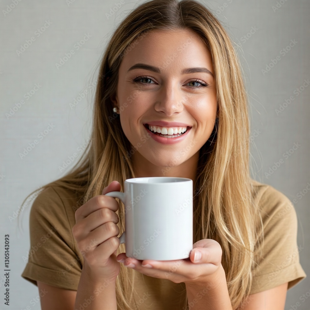 custom made wallpaper toronto digitalA young woman proudly displaying a beautifully designed product with creative and modern packaging that stands out