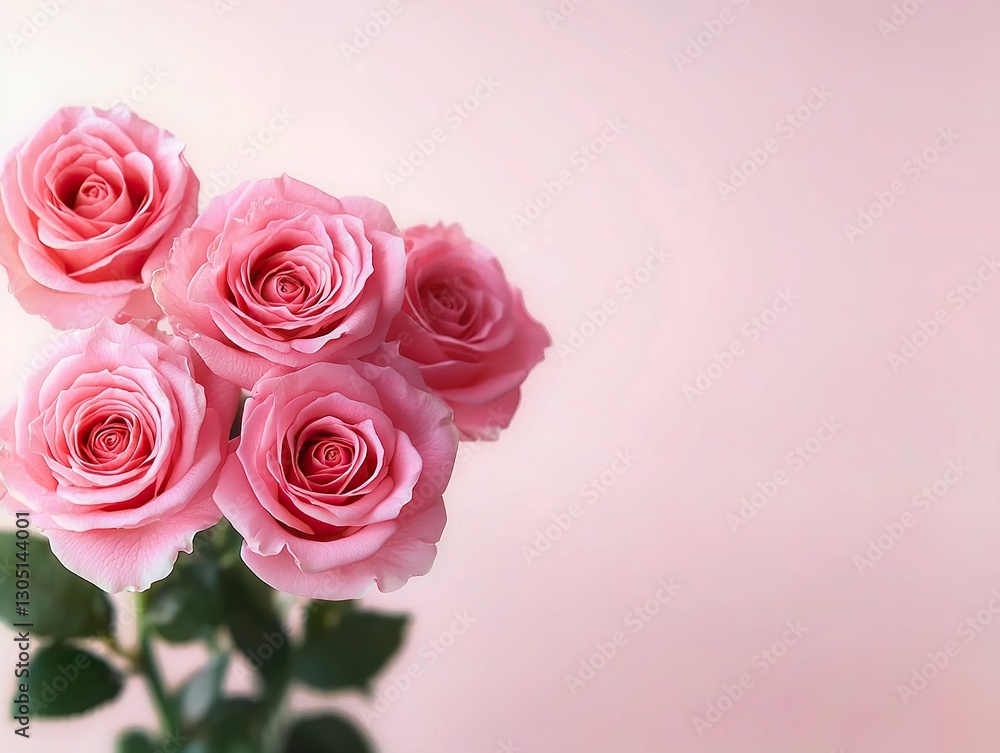custom made wallpaper toronto digitalElegant pink roses in bloom floral arrangement soft pastel background nature's beauty close-up view romantic concept