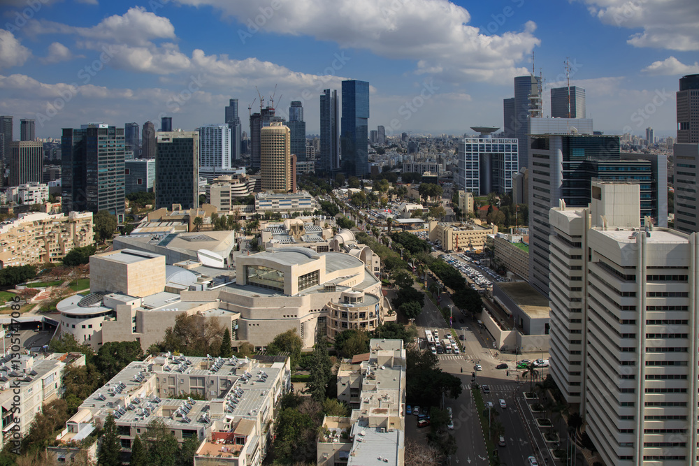 Panoramic view of Tel Aviv from the top. Israel Panoramic view of Tel Aviv from the top. Israel