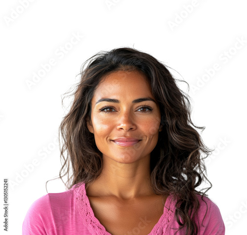 Joyful brazilian portrait in vibrant isolated on transparent background png photo