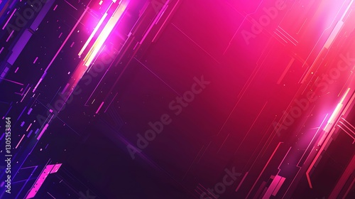 Abstract Pink and Purple Digital Lines Background