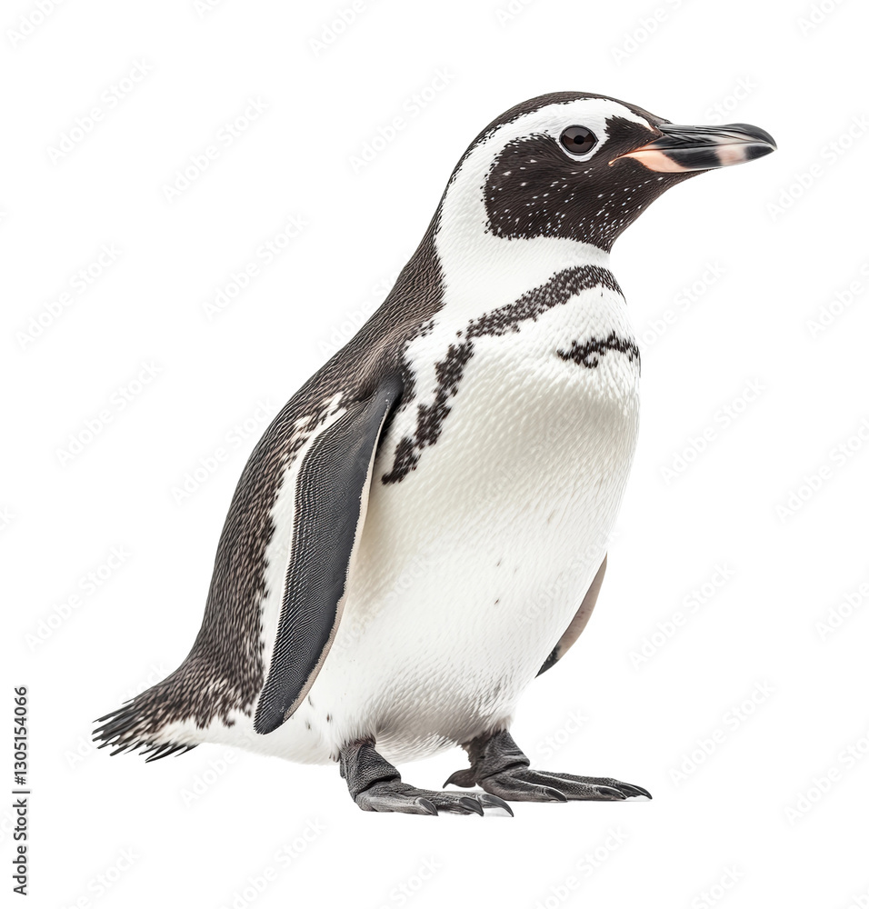 Wildlife portrait penguin in antarctica isolated on transparent background png Wildlife portrait penguin in antarctica isolated on transparent background png