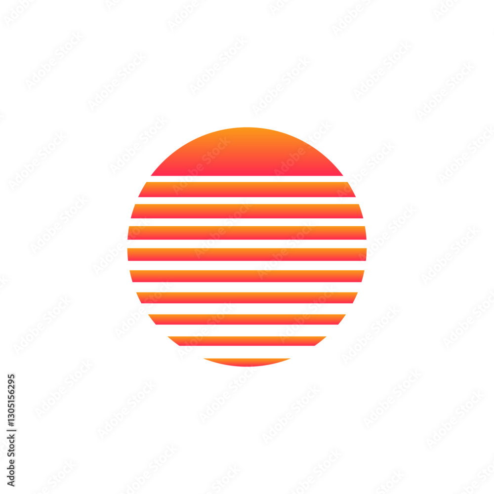 Vibrant retro sun design featuring bold geometric lines reminiscent of the 1980s. perfect for retro-themed artwork and designs. Vibrant retro sun design featuring bold geometric lines reminiscent of the 1980s. perfect for retro-themed artwork and designs.