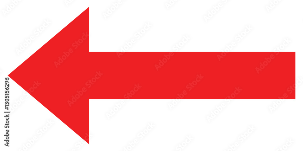 Horizontal straight long arrow icon. Red arrow in flat style. Replaceable vector design. Horizontal straight long arrow icon. Red arrow in flat style. Replaceable vector design.