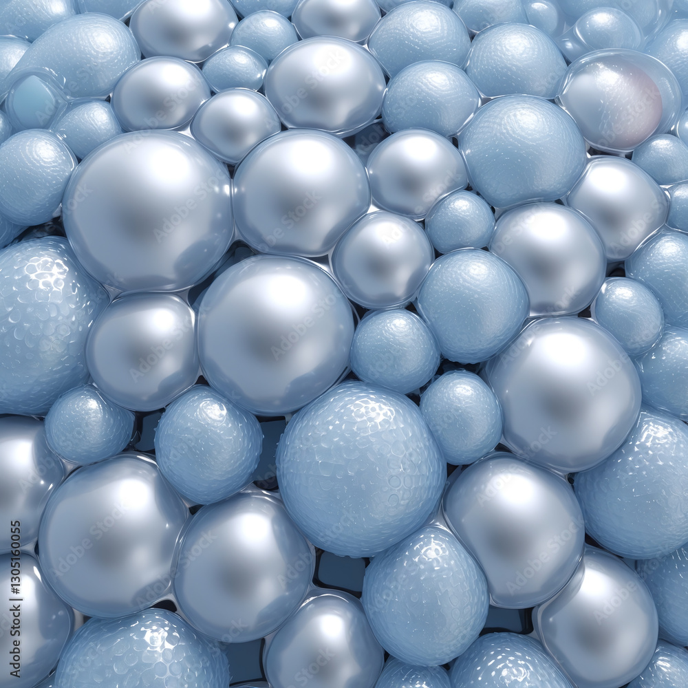 minimalist yet realistic 3D render of glossy bubbles in various sizes minimalist yet realistic 3D render of glossy bubbles in various sizes
