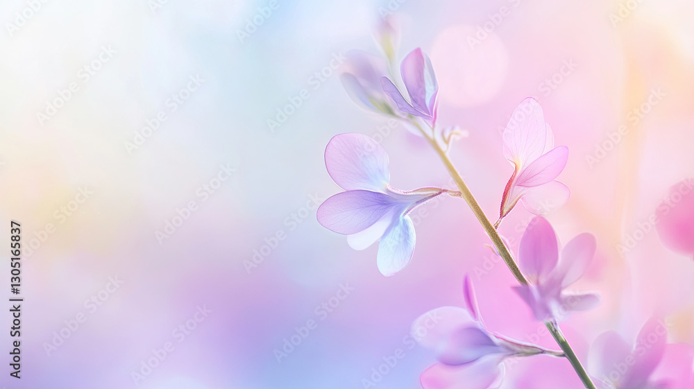 Dreamy pastel floral background with soft focus and delicate petals Dreamy pastel floral background with soft focus and delicate petals