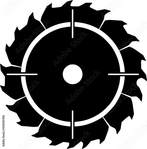 Circular saw vector icon
