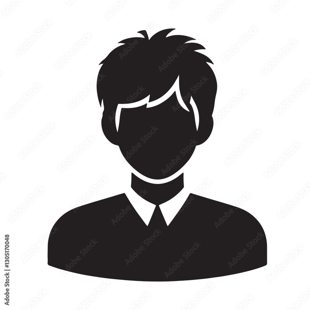 User profile silhouette icon on a white background vector 10 eps User profile silhouette icon on a white background vector 10 eps