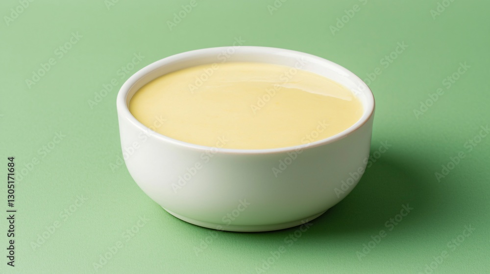 Creamy Yellow Sauce in White Bowl Food Photography Culinary Background Gastronomy Creamy Yellow Sauce in White Bowl Food Photography Culinary Background Gastronomy