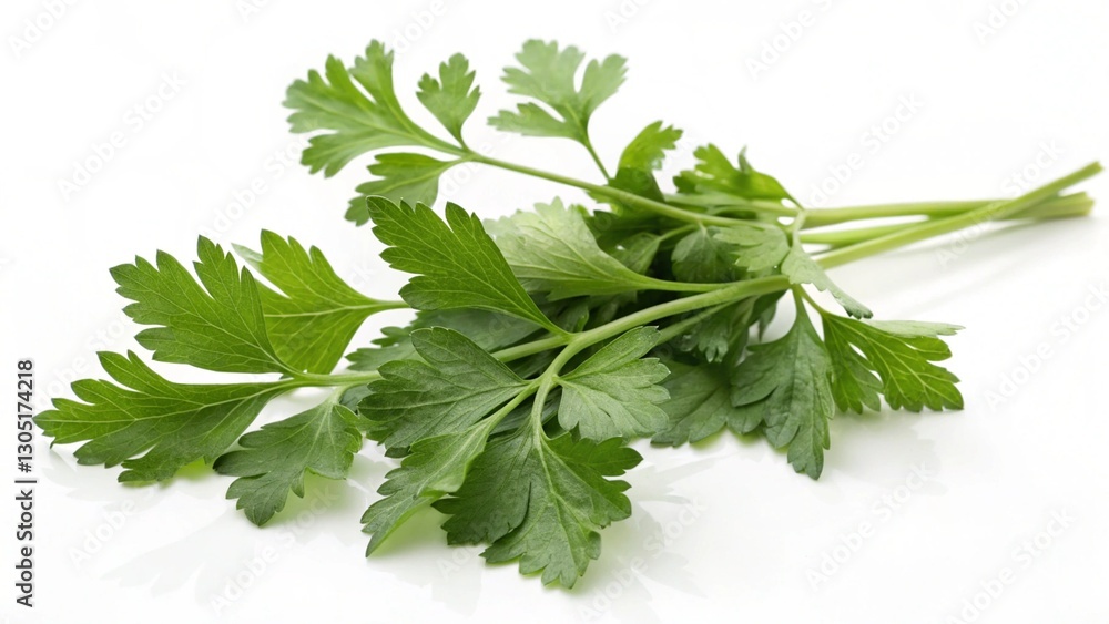 Obraz premium Parsley On White Background