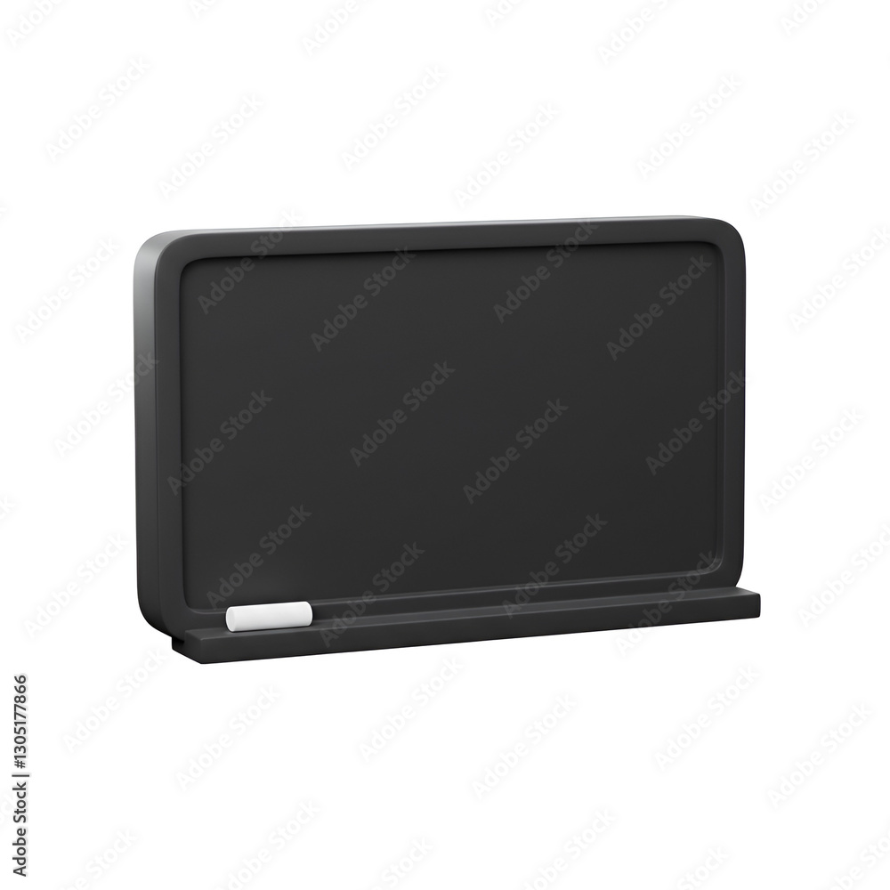 Blackboard - Rectangle with a Chalk Line and Ledge Blackboard - Rectangle with a Chalk Line and Ledge