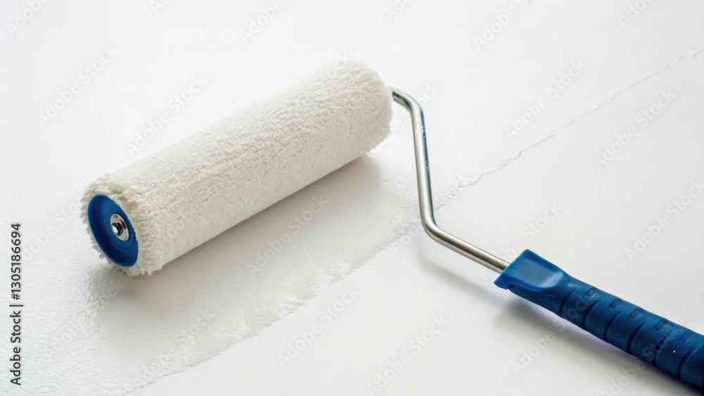 Fototapeta premium Paint Roller on White Background