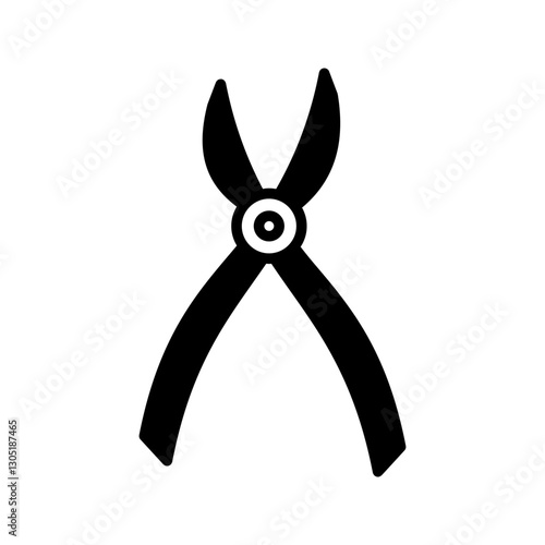 Plumber pliers icon vector illustration vector illustration, pictogram isolated on white background. color editable