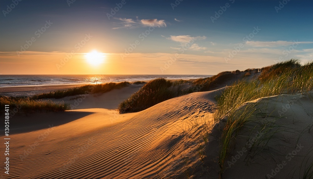 Obraz premium sunset at the dune beach